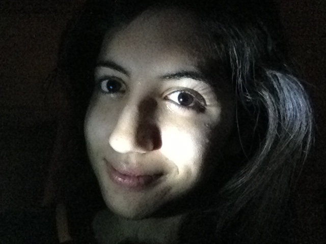 Me in the dark.