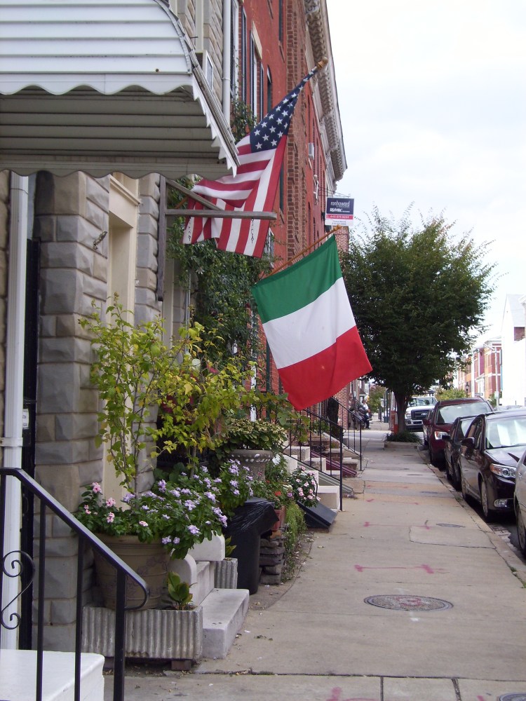 By: Gabriela Yareliz A glorious afternoon in Baltimore's Little Italy. A good looking Italian man walked by me saying "How are ya doin'?" in that classic Italian-American accent. I smiled to myself the whole time in this neighborhood. Little Italy is mostly  restaurants, men loading and unloading trucks and adorable children drawing on the sidewalks with chalk.