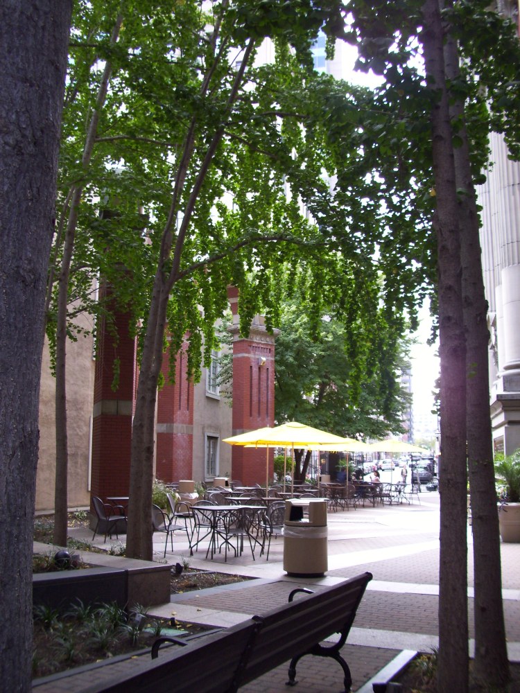 By: Gabriela Yareliz As I walked by this courtyard downtown, I felt so alone. Like something was wrong. Then I remembered I was not in New York. Baltimore is a lot more empty and slow.