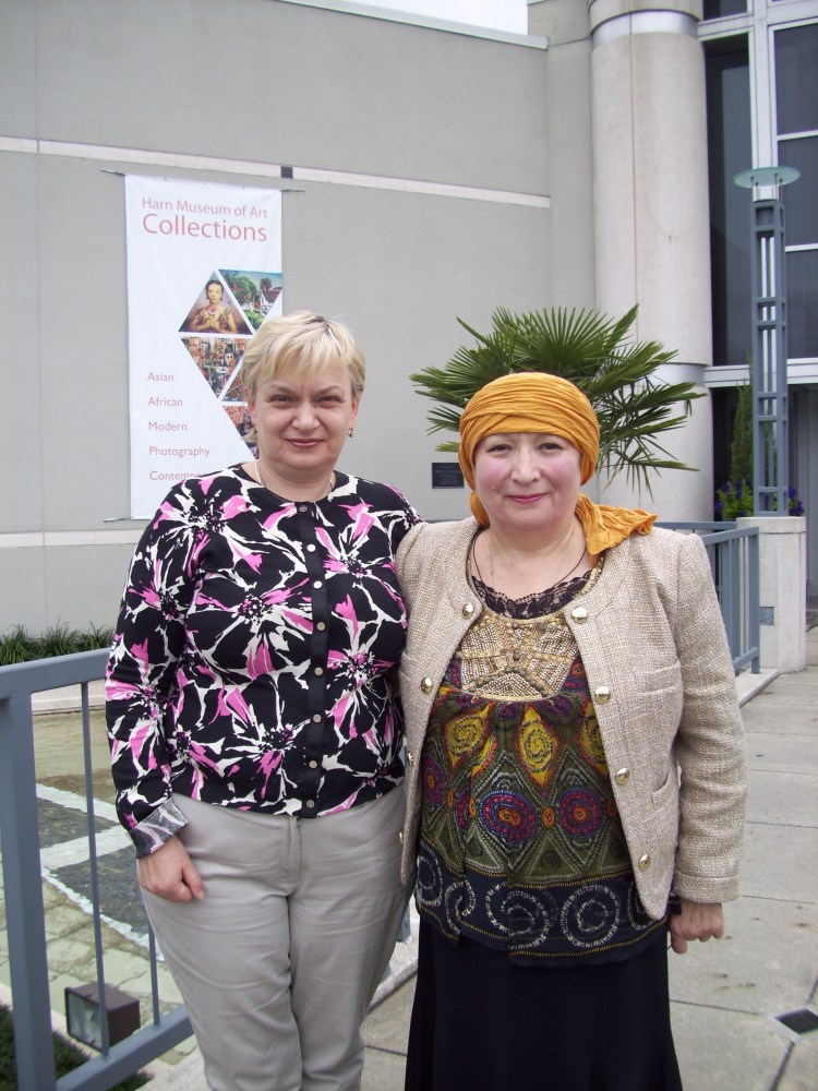 Mrs. T (Right) with her sister on our museum day. 